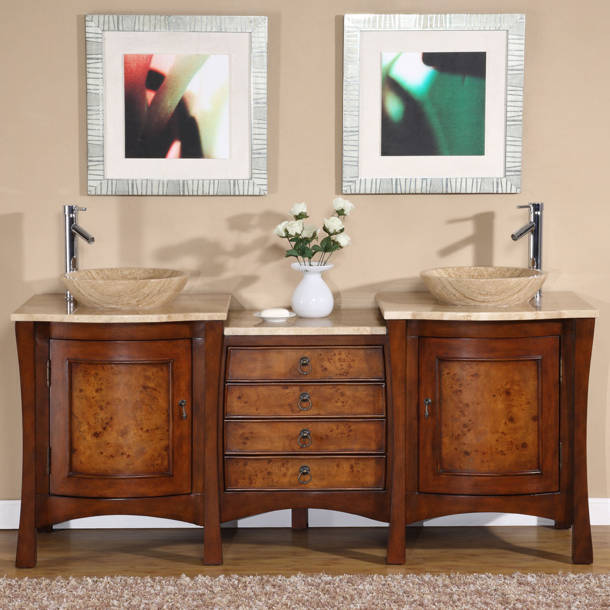 World Menagerie Leaman 72" Double Bathroom Vanity Set & Reviews Wayfair